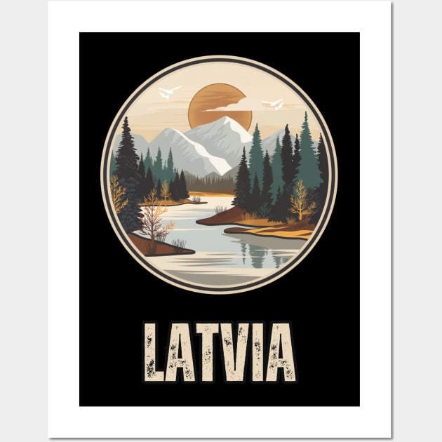 Latvia Wall Art by Mary_Momerwids